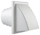 Renson 1006383 - dampkaprooster 1 klep 741 dia pvc ral 9010 ø100-130 | 2 stuks