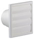 Renson 1006385 - dampkaprooster 4 klep 742 dia pvc ral 9010 ø100-130 | 2 stuks