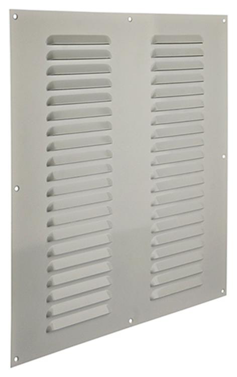 Load image into Gallery viewer, Renson 1006319 - schoepenrooster vlak alu ral 9010 400x400mm | 5 stuks
