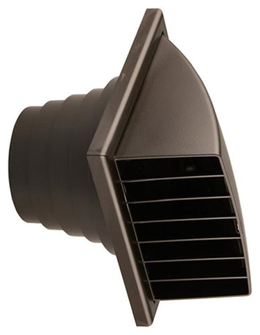 Renson 1006384 - dampkaprooster 1 klep 741 dia pvc ral 8019 ø100-130 | 2 stuks