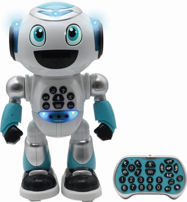 Lexibook powerman® advanced stem robot met quiz, muziek, spelletjes, schijfschieten, stories incl. afstandsbediening (french)