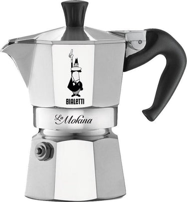 Bialetti 0002380 handmatig koffiezetapparaat moka express 0,04 l roestvrijstaal