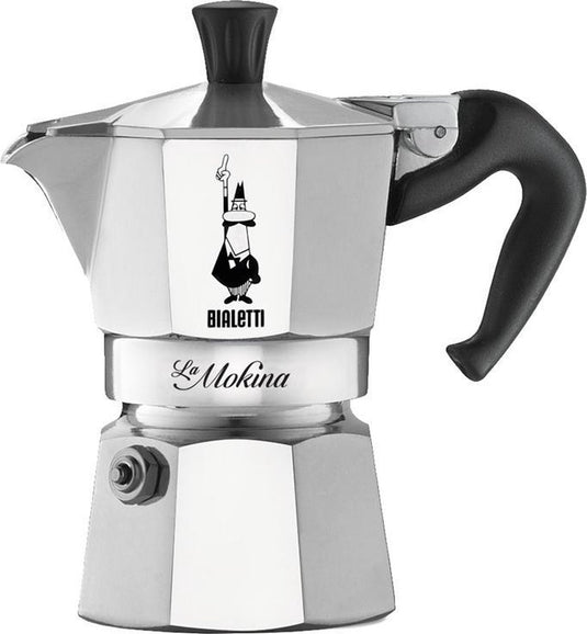 Bialetti 0002380 handmatig koffiezetapparaat moka express 0,04 l roestvrijstaal