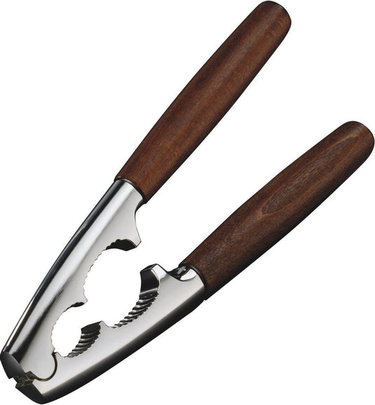 Westmark notenkraker, monopol edition, met houten handgrepen, lengte: 18,1 cm, zinkspuitgietwerk, estetico, zilver bruin, 16803311