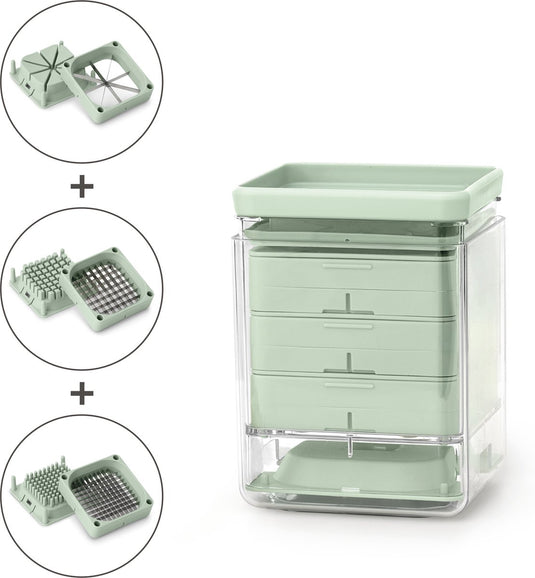 Brabantia tasty+ groentesnijder mandoline - jade green