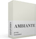 Ambiante jersey hoeslaken - lits-jumeaux - off-white
