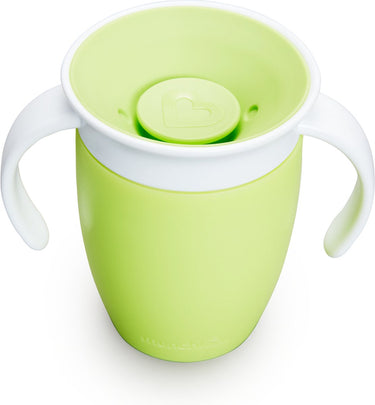 Munchkin miracle anti-lek 360° drinkbeker - trainer cup - oefenbeker voor baby en kind - 207ml - groen