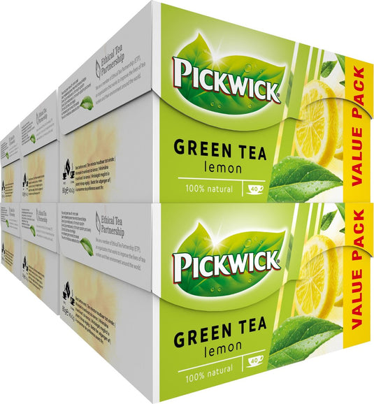 Pickwick lemon groene thee voordeelverpakking - 6 x 40 theezakjes