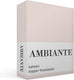 Ambiante cotton uni topper hoeslaken - eenpersoons - sand