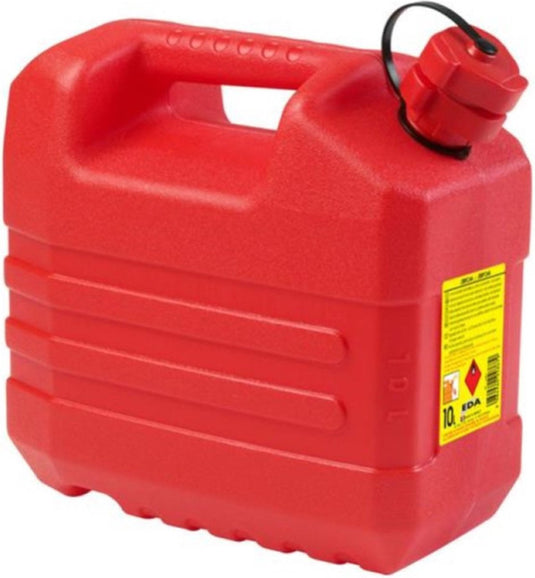 Eda benzine jerrycan - met tuit - 10 liter - rood