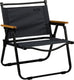 Abbey camp campingstoel opvouwbaar - laag - 54 x 54 x 60 cm - grijs