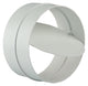 Renson 1006398 - pvc verbindingsstuk + terugslagklep 7007 wit ø 100 | 2 stuks