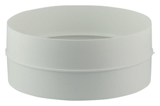 Renson 1006398 - pvc verbindingsstuk + terugslagklep 7007 wit ø 100 | 2 stuks