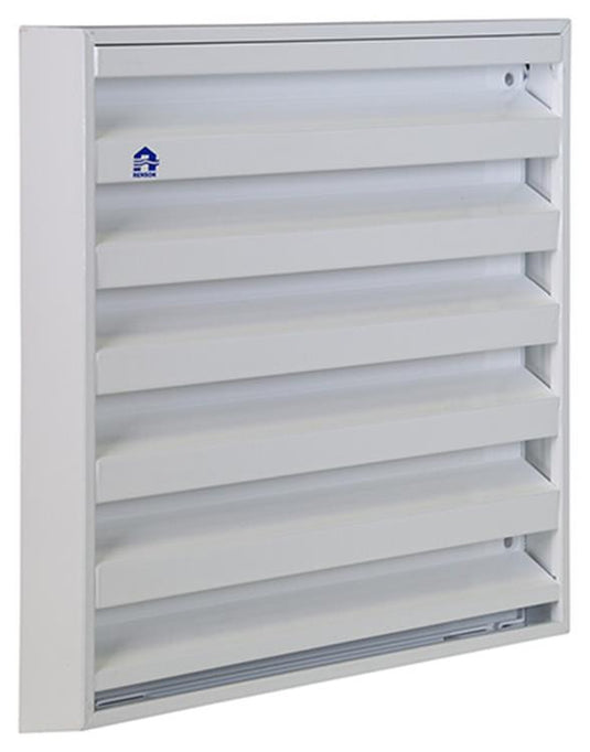 Renson 1014554 - opbouw muurrooster alu wit 431 225x225mm | 2 stuks