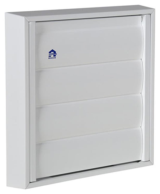 Renson 1013878 - lamellenrooster alu wit 433 173x173mm | 2 stuks
