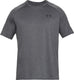Under armour ua tech 2.0 ss tee-gry heren sportshirt - carbon heather - zwart