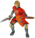 Bullyland 80786 – speelfiguur prins met zwaard rood – ca. 8cm – levensecht en detailrijk vormgegeven – ideaal als fantasiefiguur, decoratie of klein cadeautje voor kinderen vanaf 3 jaar