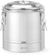 Hendi geïsoleerde transportcontainer - roestvast staal - warmhouden tijdens transport - 23 liter - diameter 35 cm x hoogte 44 cm - zilverkleurig - horeca en bezorging