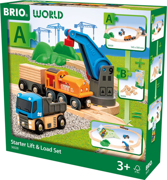 Ravensburger brio treinset hijs en laad startset - 14dlg.