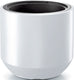 Prosperplast plantenpot bloempot sevilla - buiten binnen - kunststof - wit - d47 x h46 cm - met binnenpot