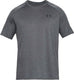 Under armour ua tech 2.0 ss tee-gry heren sportshirt - carbon heather - zwart