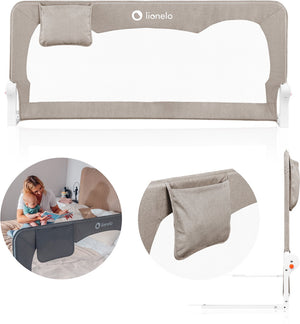 Lionelo hanna – bedhekje 150x66 cm – 180° opklapbaar – aluminium frame – securebelt standsafe – tot 27 kg – luchtig net – voor matrassen tot 45 cm – sgs-gecertificeerd – reisvriendelijk – eenvoudige montage