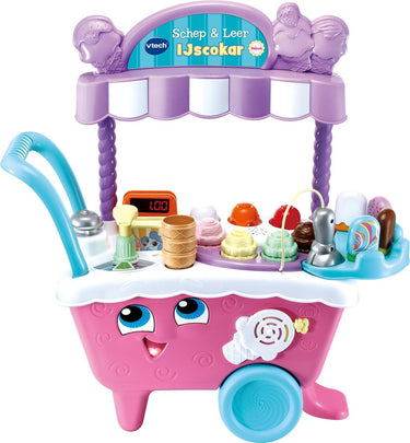 Vtech schep leer ijscokar deluxe - educatief speelgoed - ijskar - ontdek kleuren, dieren en tellen - kinderspeelgoed 2 jaar tot 5 jaar