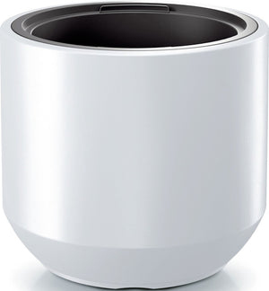 Prosperplast plantenpot bloempot sevilla - buiten binnen - kunststof - wit - d47 x h46 cm - met binnenpot