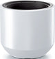 Prosperplast plantenpot bloempot sevilla - buiten binnen - kunststof - wit - d47 x h46 cm - met binnenpot