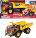 Majorette grand series - volvo kiepwagen - constructie - metaal - licht en geluid - 20 cm - speelgoedvoertuig