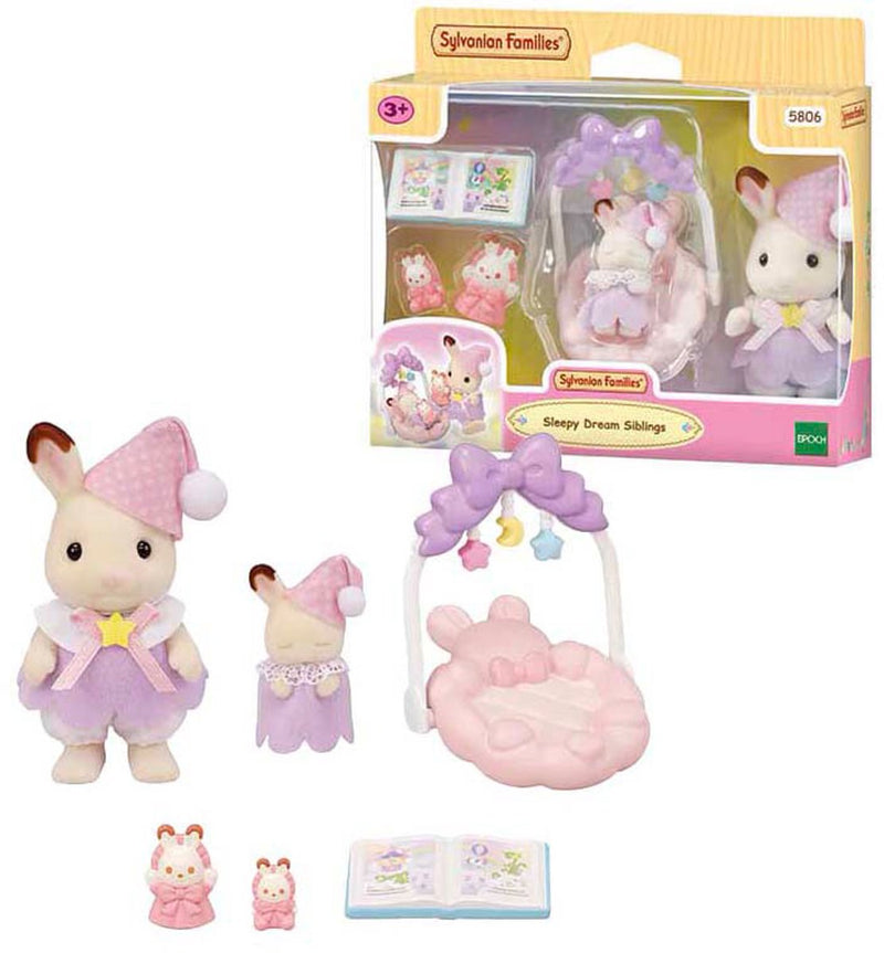 Load image into Gallery viewer, Sylvanian families 5806 slaperige droomset broer- zus

