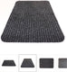 Merkloos sans marque zwarte deurmat- loopmat- schoonloopmat- 40x60- multi eco