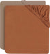 Jollein - baby hoeslaken jersey (caramel biscuit) - katoen - hoeslaken wieg - 2 stuks - 60x120cm