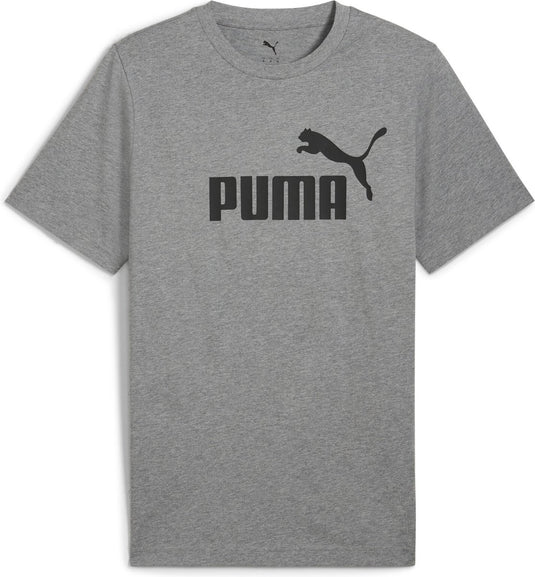 Puma ess no. 1 logo tee heren tshirt - medium gray heather