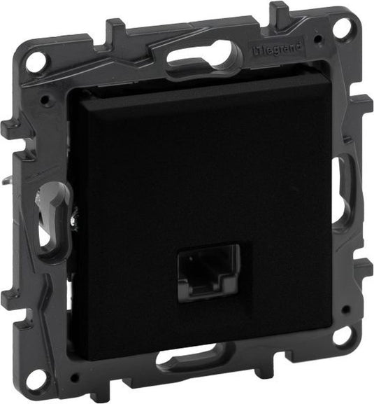 Merkloos sans marque rj45 computercontactdoos legrand niloe step zwart