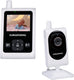 Grundig video babyfoon met camera - baby monitor met 2-inch kleurenscherm - babyphone met nachtzicht, temperatuurweergave en terugspreekfunctie - wit
