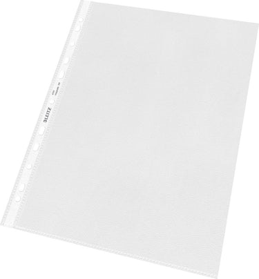 Leitz hoge kwaliteit showtas - 30% pre-consumer gerecycled plastic - a4 - 11-gaats - pak van 100 stuks - transparant