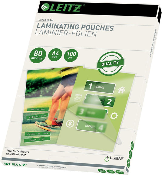 Leitz - lamineerhoezen - a4 - 80 micron - 100 stuks
