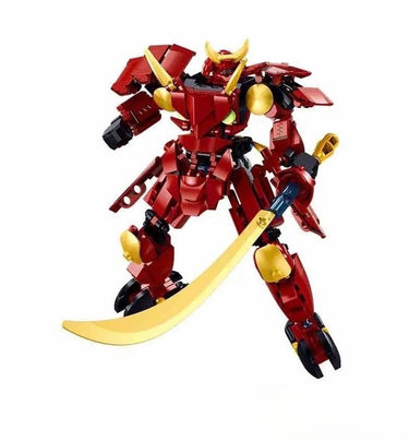 Sluban exosuit red samurai bouwspeelgoed actiefiguur – constructiespeelgoed – bouwset met 236 bouwstenen – m38-b1311 – vanaf 6 jaar