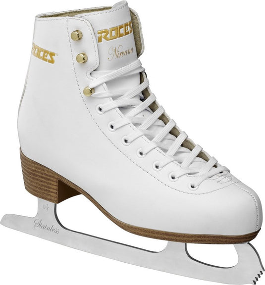 Roces – nirvana – kunstschaatsen – schaatsen dames – wit – extra enkelsteun comfort warmvoering – maat eu 41
