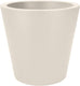 Elho pure straight round 50 - grote bloempot voor binnen en buiten - gerecycled plastic - ø 49.5 x h 51 cm - linnen wit