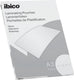 Ibico basics a3 lamineerhoezen, glanzend - 80 micron - 100 stuks - glashelder