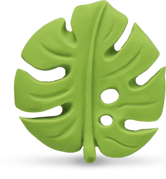 Lanco toys lanco rubberen bijtspeeltje - palmblad - groen