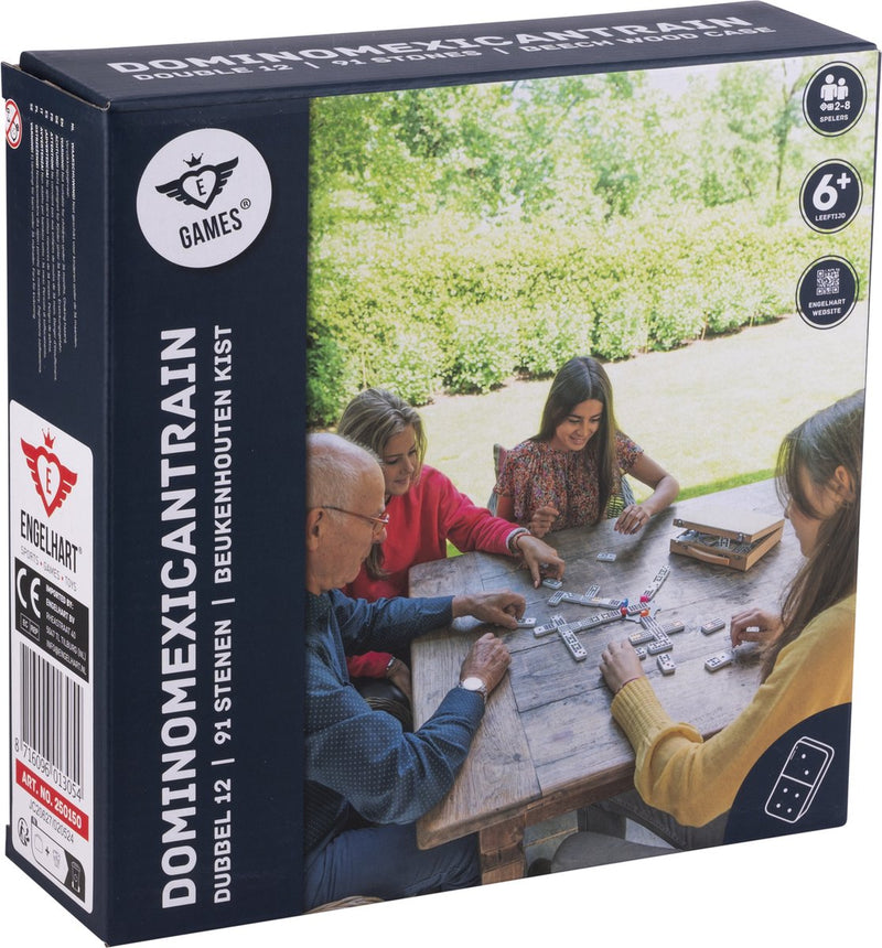 Load image into Gallery viewer, Engelhart domino mexican train in houten koffer
