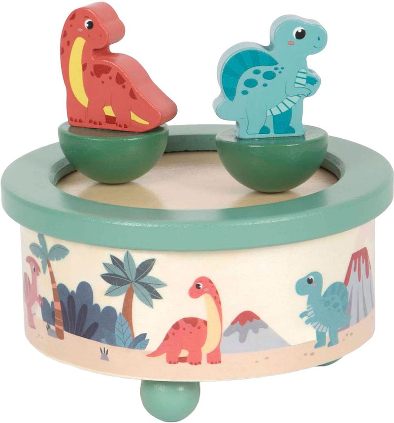 Load image into Gallery viewer, Small foot - houten muziekdoos dino

