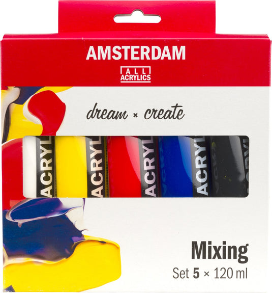 Amsterdam standard series acrylverf mengset | 5 x 120 ml