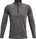Under armour ua tech 2.0 1 2 zip-gry heren sporttrui - carbon heather - zwart