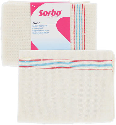 Sorbo gestikte dweil 5 stuks - katoenen dweil 60x60 cm - wasbaar voor tegel- en harde vloeren