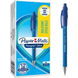 Balpen papermate flex grip ultra blauw 1mm