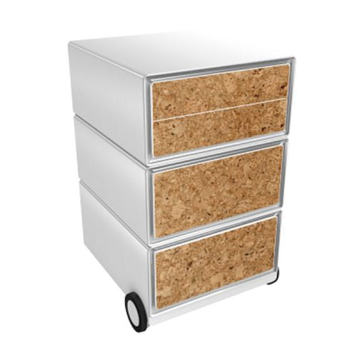 Mobiel ladeblok paperflow cork bruin, wit abs, polystyreen